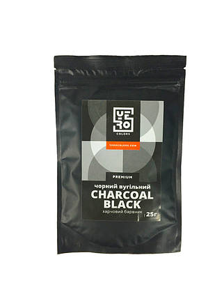 Черный угольный краситель YERO COLORS 25 грамм, фото 1