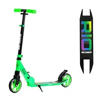 Двухколесный самокат Best Scooter R-60279 (колеса PU 145мм, амортизатор, руль 89см), зеленый