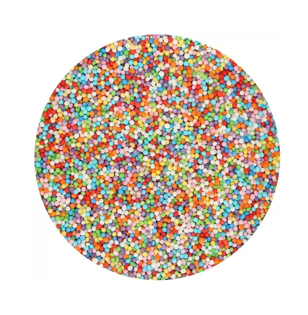 Посипання різнокольорові кульки 2 мм (нонпарель) №3 50 грам