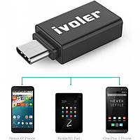 Переходник Ivoler OTG USB 3.0 AF-Type-C (DT) УЦЕНКА