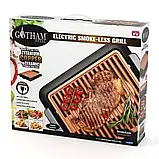 Антипригарний електричний гриль — деко Gotham JE-S37 3000 Вт Чорний, фото 8