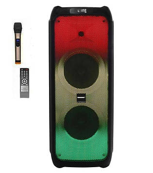 Бездротова акустична система ZPX ZX-7776 | Портативна bluetooth колонка з пультом та мікрофоном