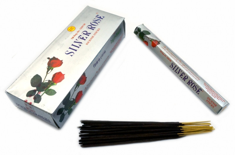 SILVER ROSE (шестигранник) Срібна троянда