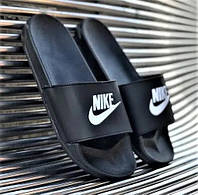 Мужские шлёпанцы Nike чёрные летние, Сланцы на лето (НАЛИЧИЕ размеров в описании)