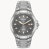 Титановые мужские часы Citizen Eco-Drive BM7431-51H. Солнечная батарея, сапфировое стекло