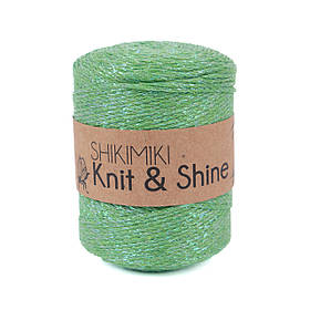 Трикотажний шнур з люрексом Knit & Shine, колір Лайм