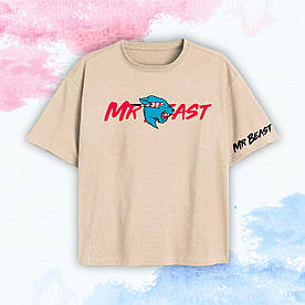 Футболка дитяча MrBeast (містер-біст) "Червоно-біла смужка"