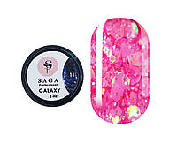 Гель для ногтей Saga Professional Galaxy Glitter №11, 8 мл