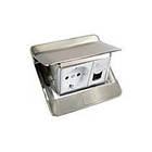 54010 Legrand Висувний розетковий блок у стіл або підлогу 3-модульний, колір алюміній