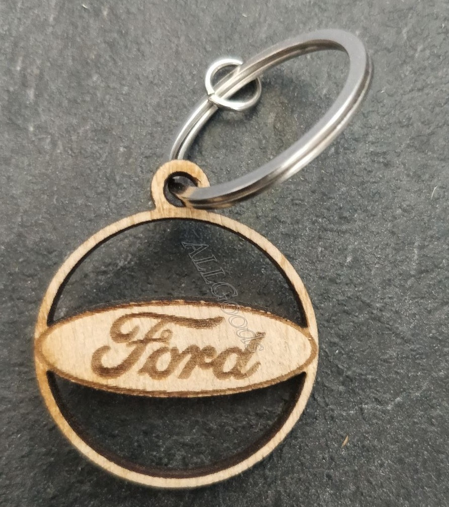 Брелок для ключів дерев'яний Ford