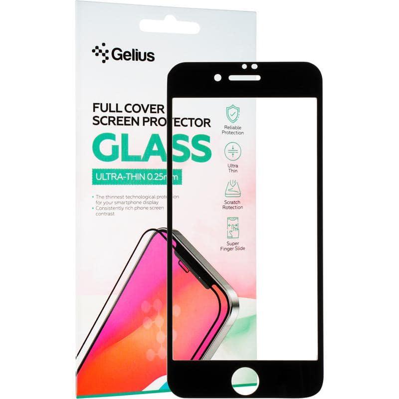 Захисне скло Gelius Full Cover iPhone 7, 8 Black 0.25 mm