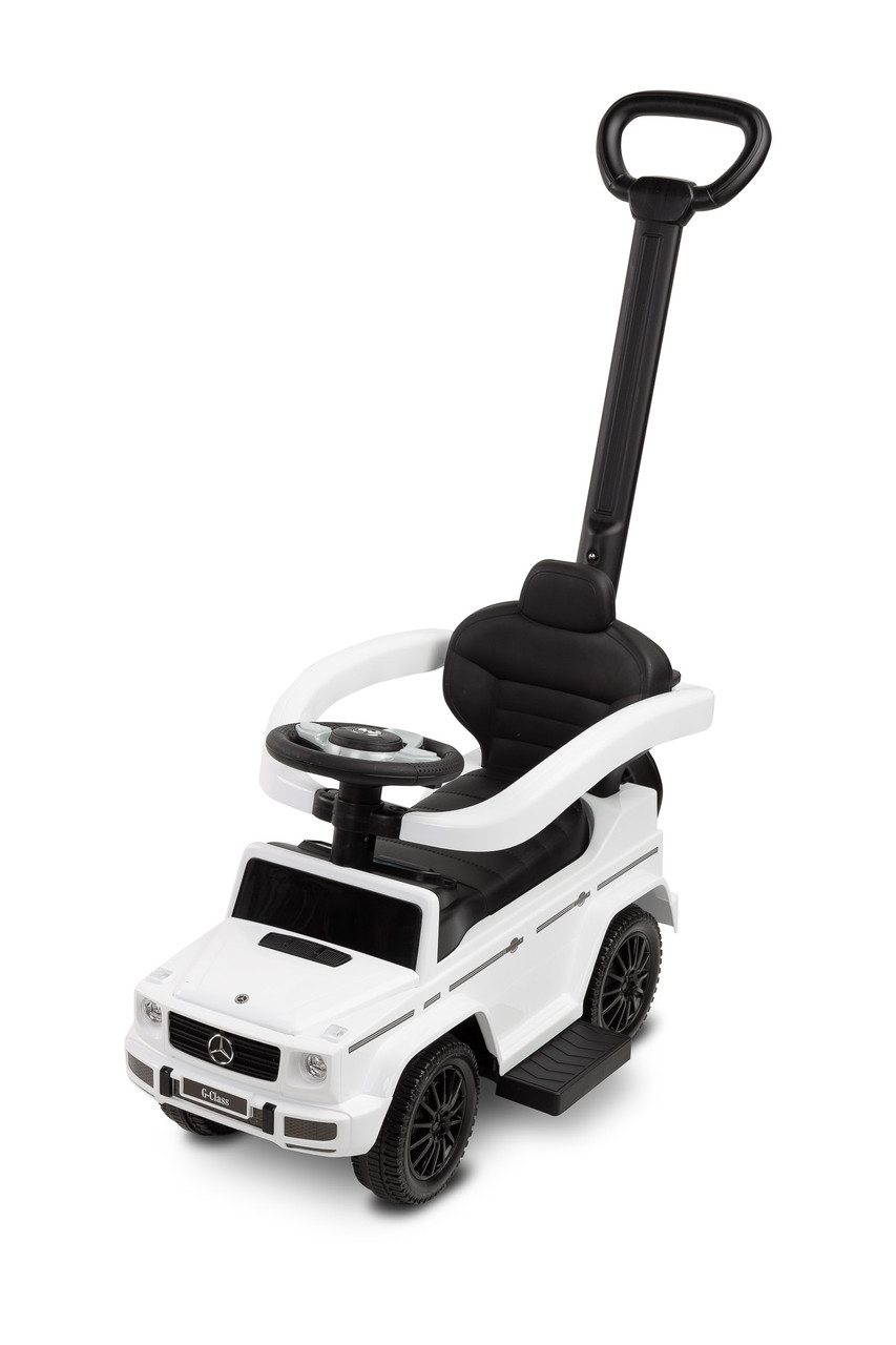 Машинка для катання Caretero (Toyz) Mercedes G350 D з батьківською ручкою White