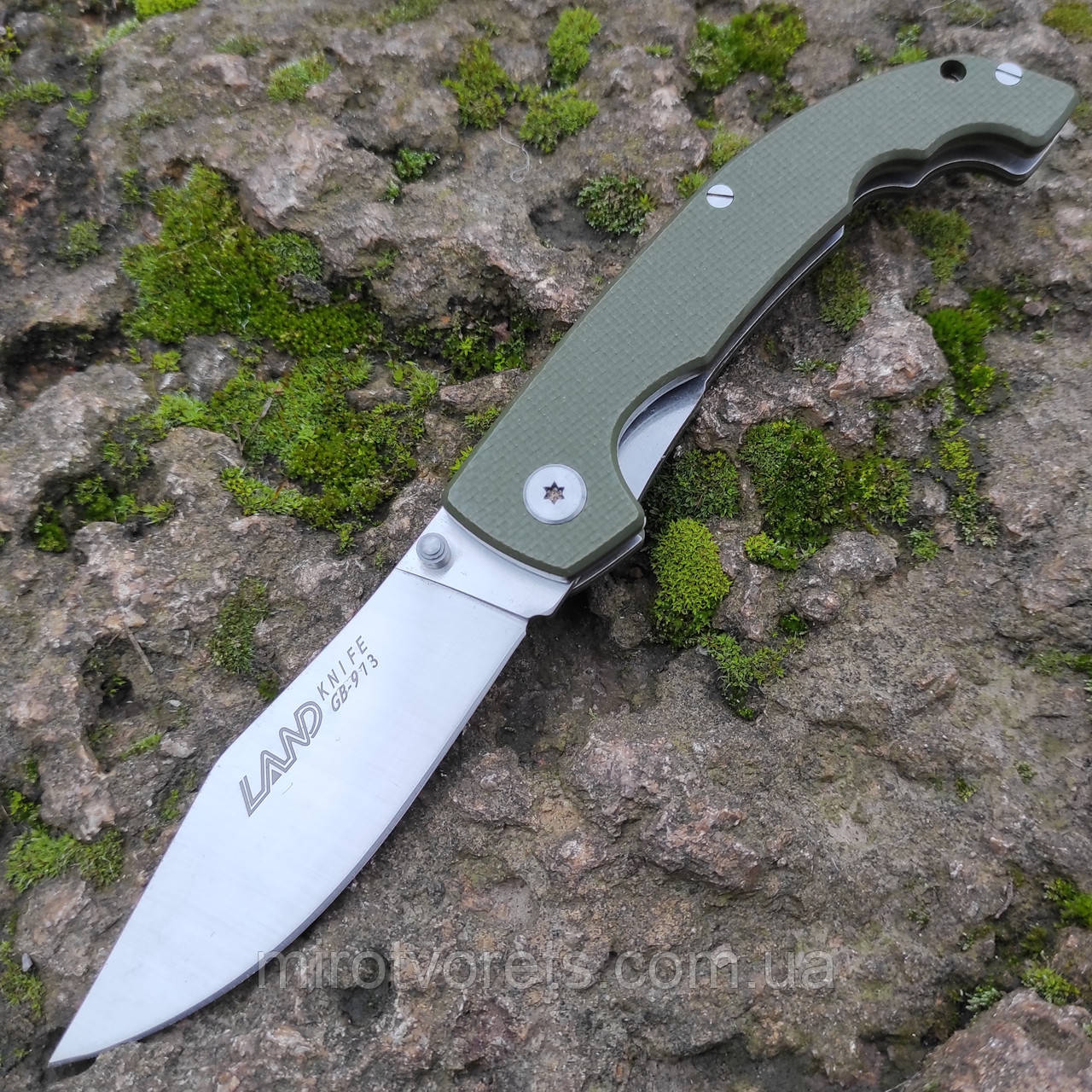 Ніж складний LAND GB-913 (Cold Steel Voyager), олива +paracord