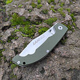 Ніж складний LAND GB-913 (Cold Steel Voyager), олива +paracord, фото 6