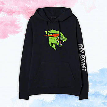 Худі дитяче MrBeast (містер-біст) "Зелений лого"