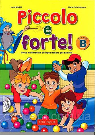 Piccolo e forte! B Libro dello studente ed esercizi + CD audio / Підручник для дітей, фото 1