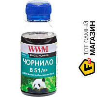 Чернила WWM Brother DCP-T300/T500W Pigment Black, 200г (B51/BP) Black 200