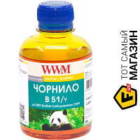 Чернила WWM Brother DCP-T300/T500W Yellow, 200г (B51/Y) Yellow 200