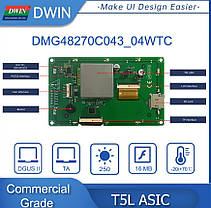 Модуль HMI DWIN DMG48270C043-04WTC  4.3 Дюйми, фото 2