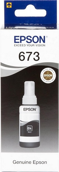 Чернила контейнер EPSON 673 Black L800/L810/L850/L1800 70ml (C13T67314A), фото 1