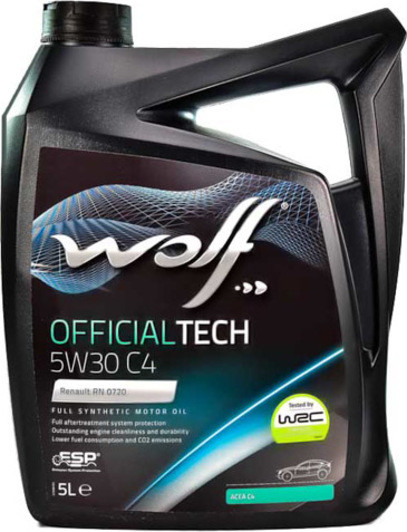 Моторна олива Wolf Oil Officalltech C4 5w30 5 л