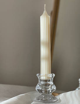 Соєва свічка Вельвет Соєва свічка в свічнику Декоративна свічка для інтер'єру Подарунок для мами