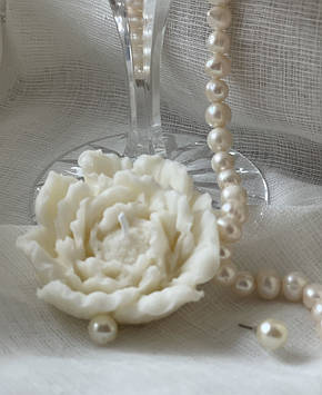 Соєва свічка Півонія Свічка з ароматом квітів Соєва свічка з ефірними аромаослами Натуральний соєвий віск