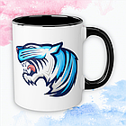 Чашка MrBeast (містер біст) "синьо-блакитний", фото 4