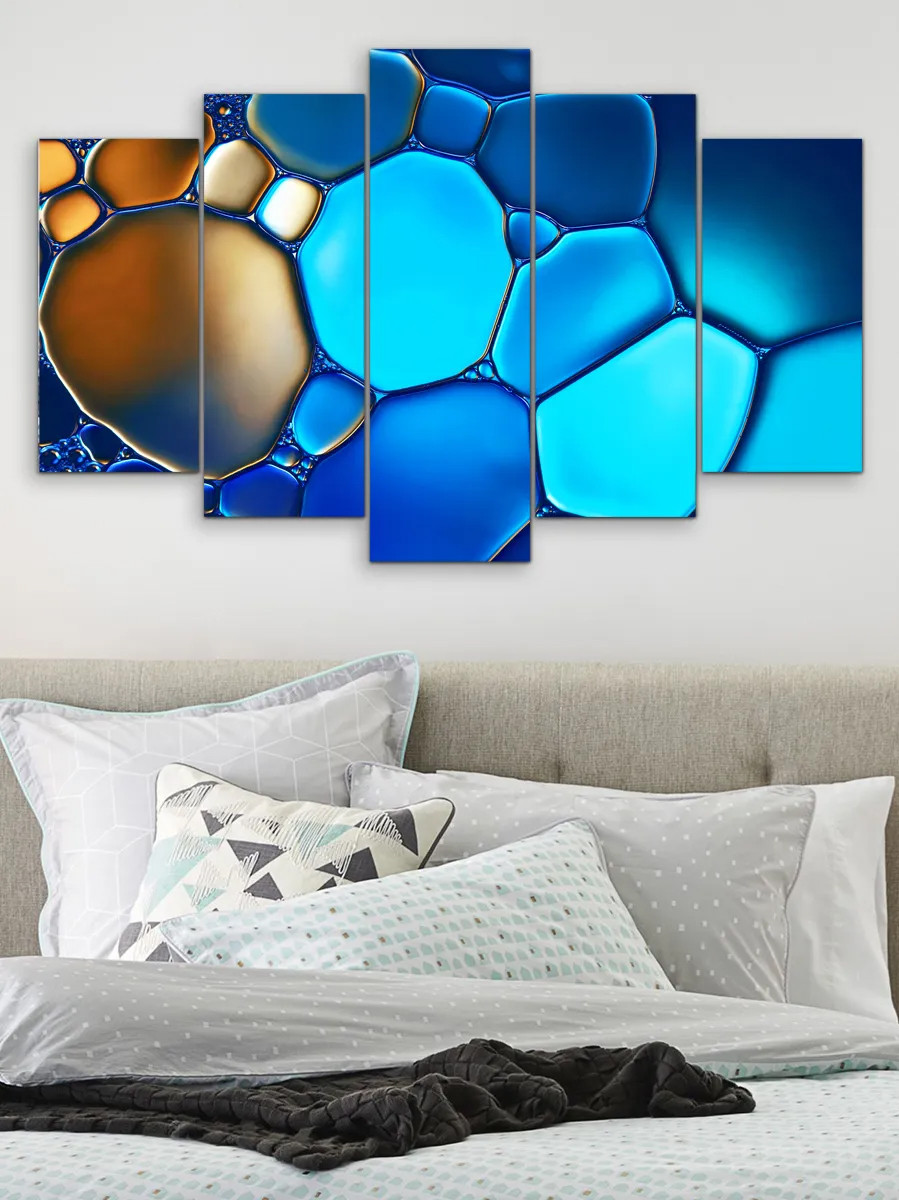 Купить Модульная картина из 5 модулей Красивая абстракция 80x125 см ...