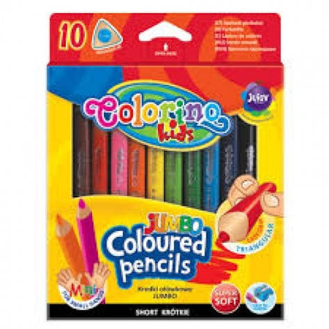 Kарандаші 10 кольорів 6282 Pencils (супер м'який грифель/з гумкою), фото 2