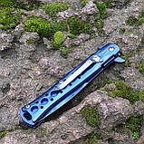 Ніж складний інерційний Tactical line Navy Blue, синій, фото 4
