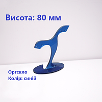 Підставка для сережок, аоргскло, колір синій, висота 80мм (торгове обладнання б/у)