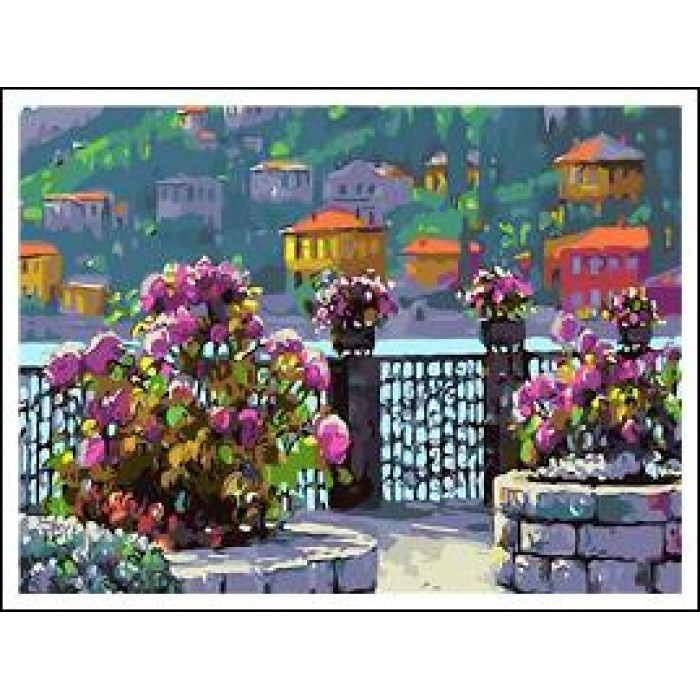 Картина за номерами 40х50 см DIY Квіти на набережній (RA5172), фото 1