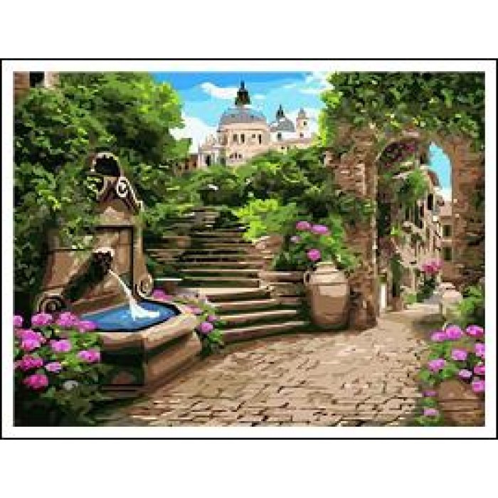 Картина за номерами 40х50 см DIY Старовинні вулиці (RA5200), фото 1