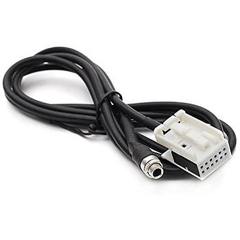 AUX кабель 3.5 мм (гніздо) VW Volkswagen Skoda Seat для штатної магнітоли RCD 310 510 RNS 315 12-pin, аукс вхід