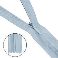 Блискавка потайна #3 50 см  блакитна