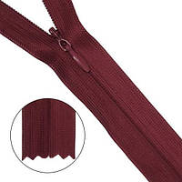 Блискавка потайна #3 50 см бордова