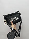 Сумка Karl Lagerfeld Pochette жіноча люкс якість 1-1 з оригінальним жиноча сумка, фото 3