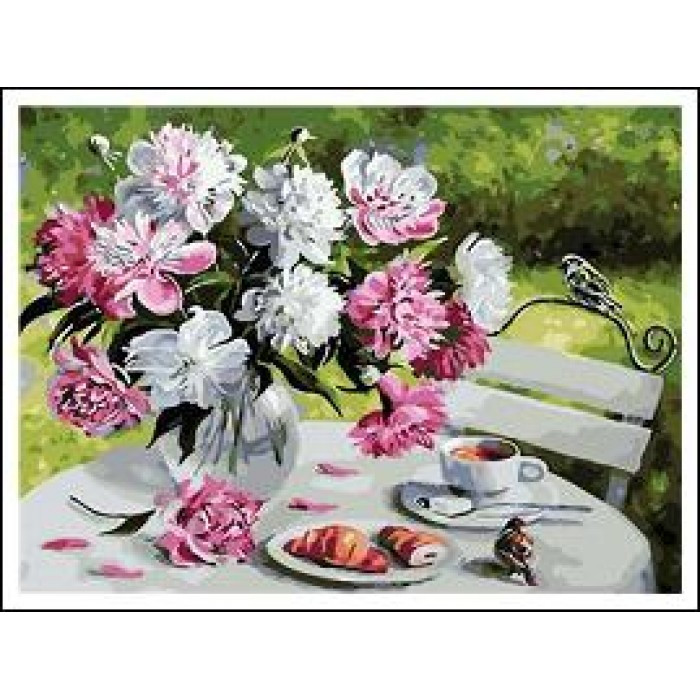 Картина за номерами 40х50 см DIY Квіти на столі (RA5373), фото 1