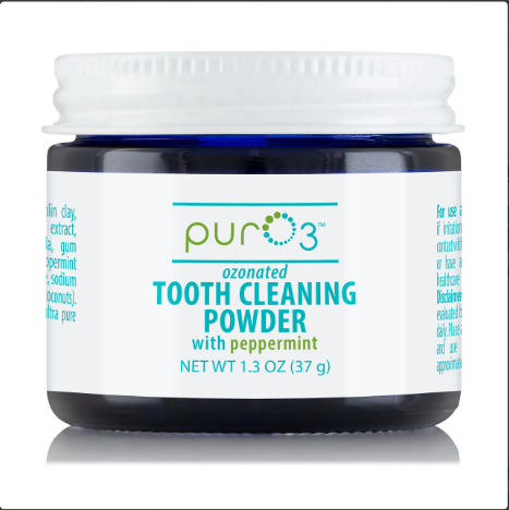 PurO3 Ozonated Tooth Cleaning Powder / Порошок для чищення зубів без фтору озонований 37 грамів