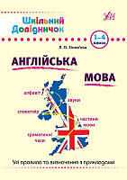 1-4 клас. Англійська мова. Шкільний довідничок. Зінов'єва Л.О. УЛА