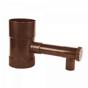 Дощоприймач з клапаном, Ø100мм, коричневий, 
IBCLZ1-100-BR, фото 2