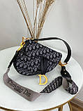 Сумка Christian Dior Saddle жіноча люкс якість 1-1 з оригіналом жиноча сумка, фото 5