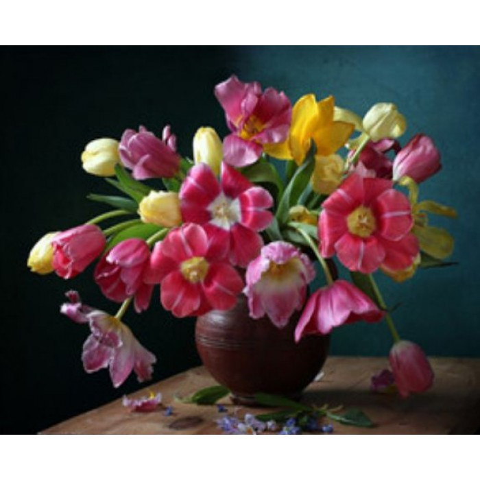 Картина за номерами 40х50 см DIY Тюльпани (RSB8227), фото 1
