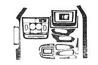 Для Mercedes Vito W639 Накладки на панель (Meric, полный комплект) 2006-2014, Титан | Тюнинг наклейки в салон,