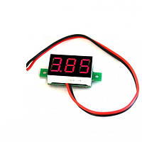 Цифровий вольтметр (2 дроти) 0.36" DC 2,5 — 40V з калібрувальним гвинтом червоний