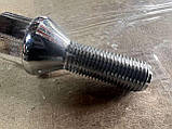Болт 12х30х1,25 колеса Ваз 2101 2103 2104 2105 2106 2107 2108 2109 2110 2112 під титановий литий диск із хром, фото 3