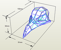 PaperKhan Конструктор із картону маска дзьоб пазл оригамі papercraft 3D фігура полігональна набір подарок сувенір антистрес
