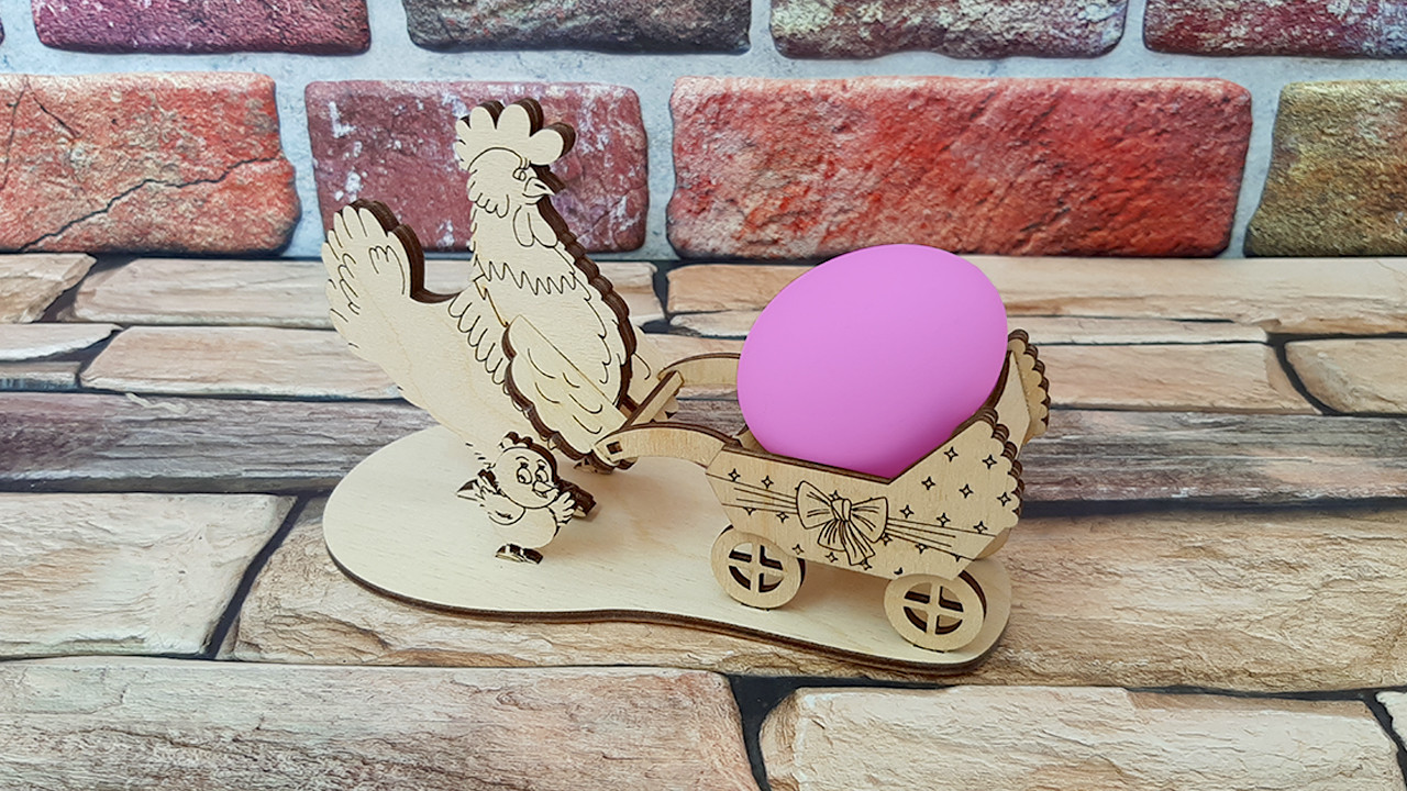 Великодня підставка для яєць "Курочка". Великодній декор., фото 1