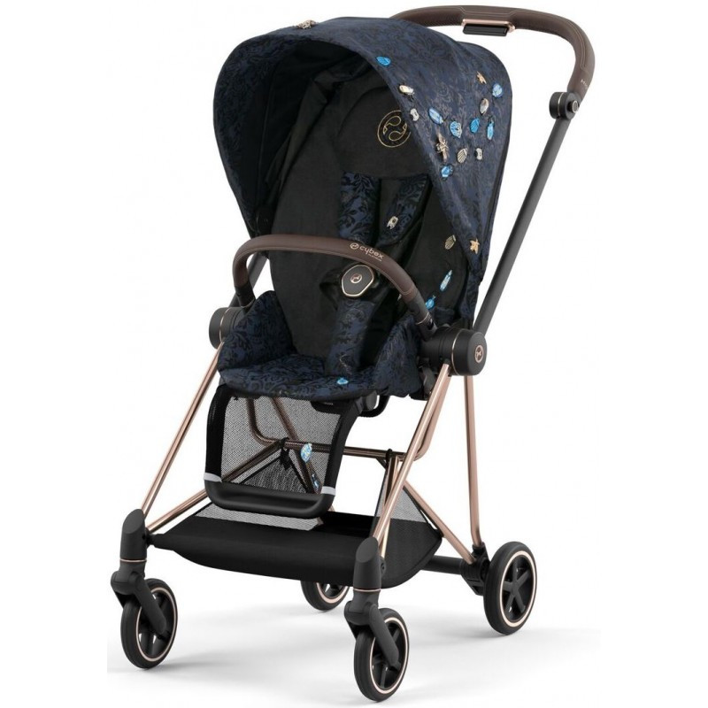 Прогулянкова коляска Cybex Mios 4.0 Jewels of Nature шасі Rosegold